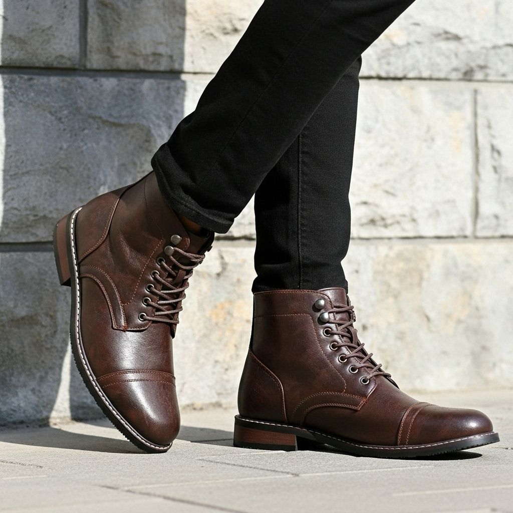 Jack | Vintage Industriel - Bottines à Lacets