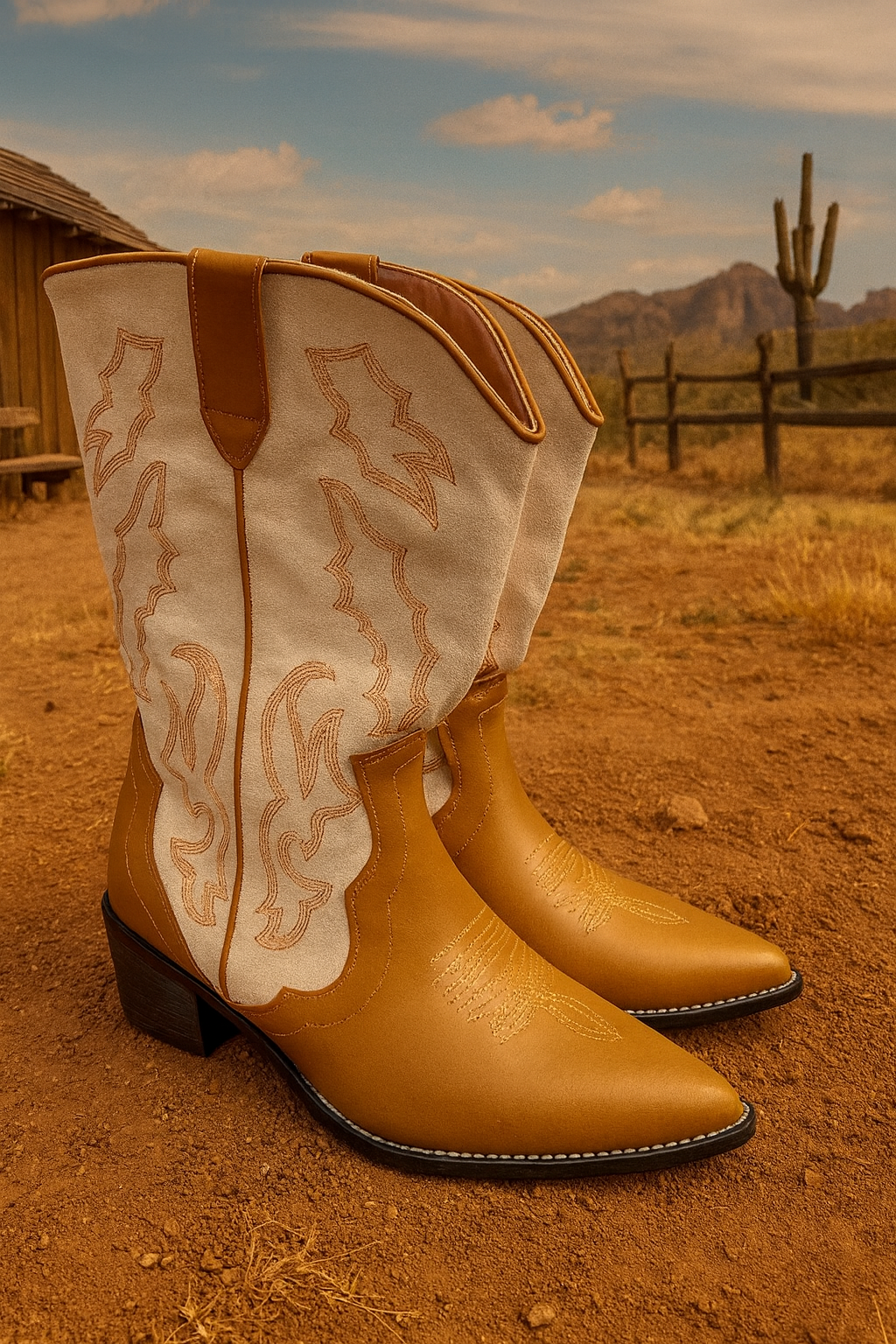 Bottes de cowboy - Marron