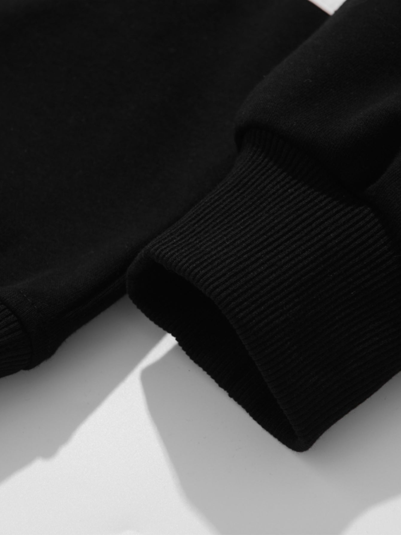 Polo Sweatshirt Patchwork Color Block à Coupe Détendue