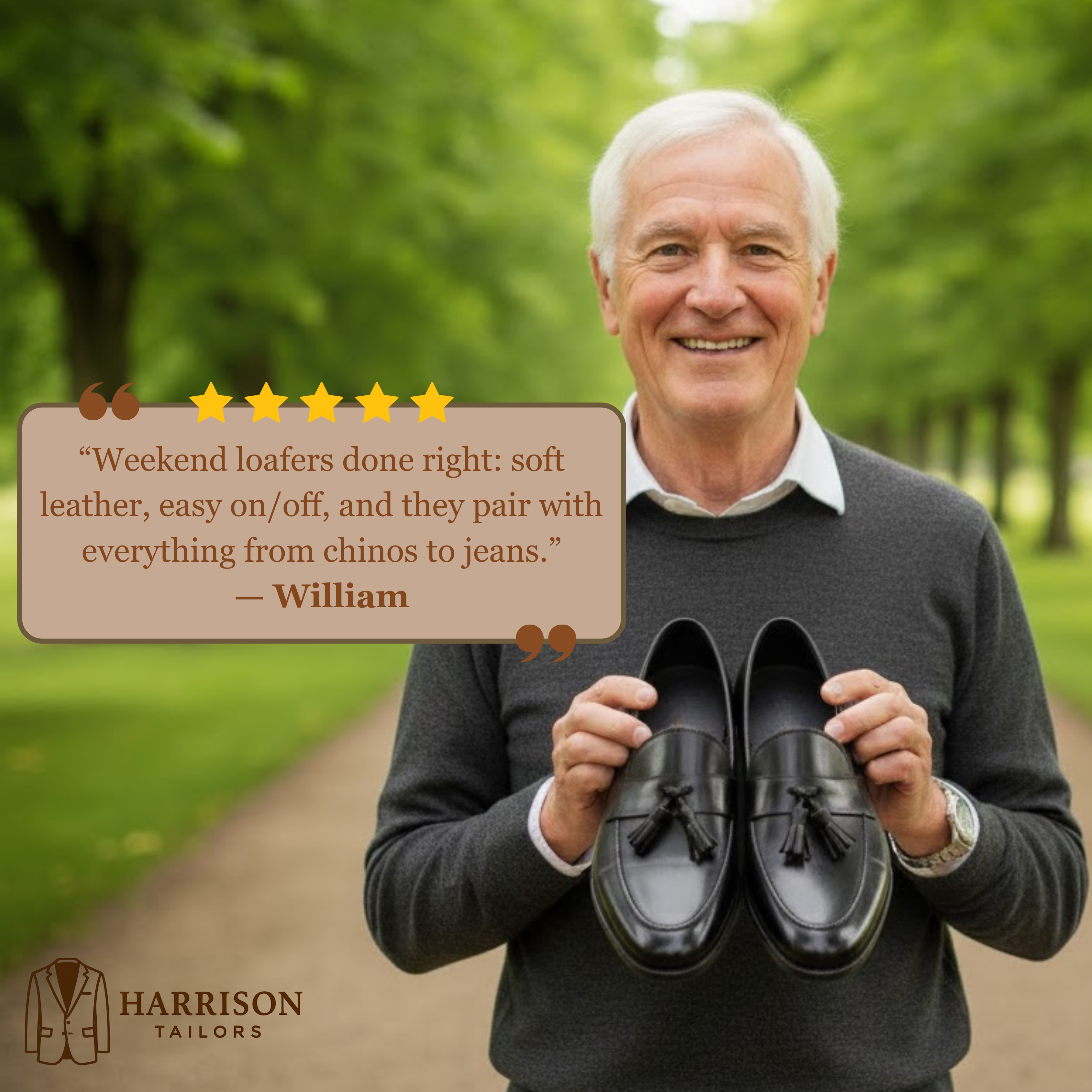 Benjamin | Mocassins Formels de Style Britannique avec Franges