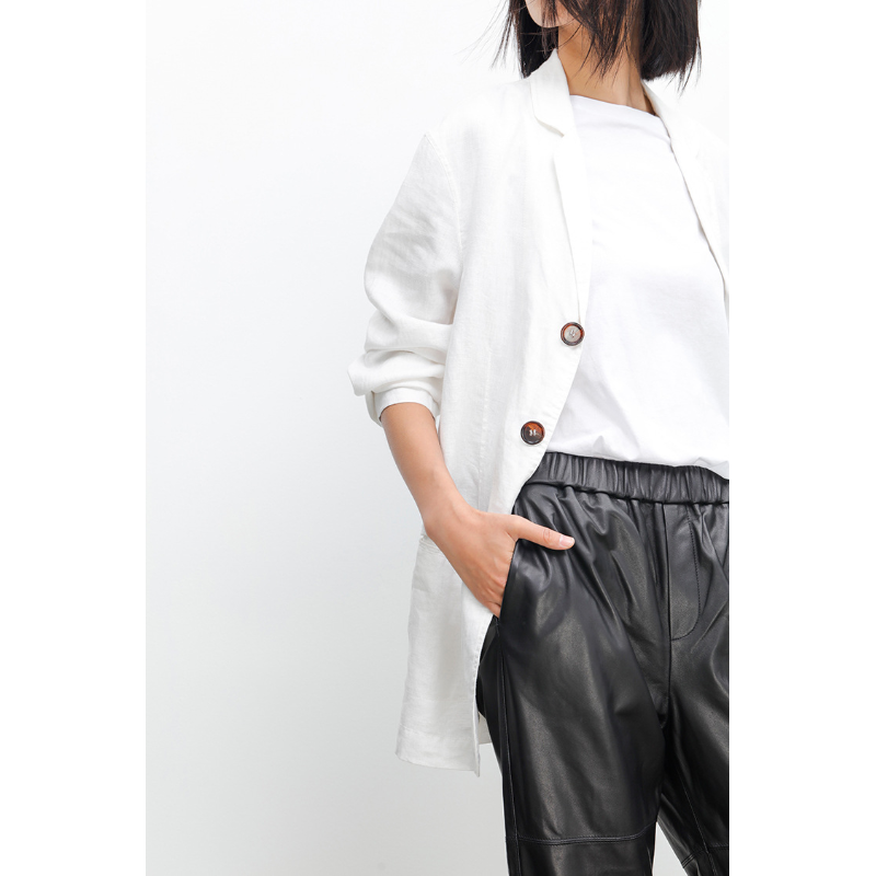 Pantalon en cuir Sloane