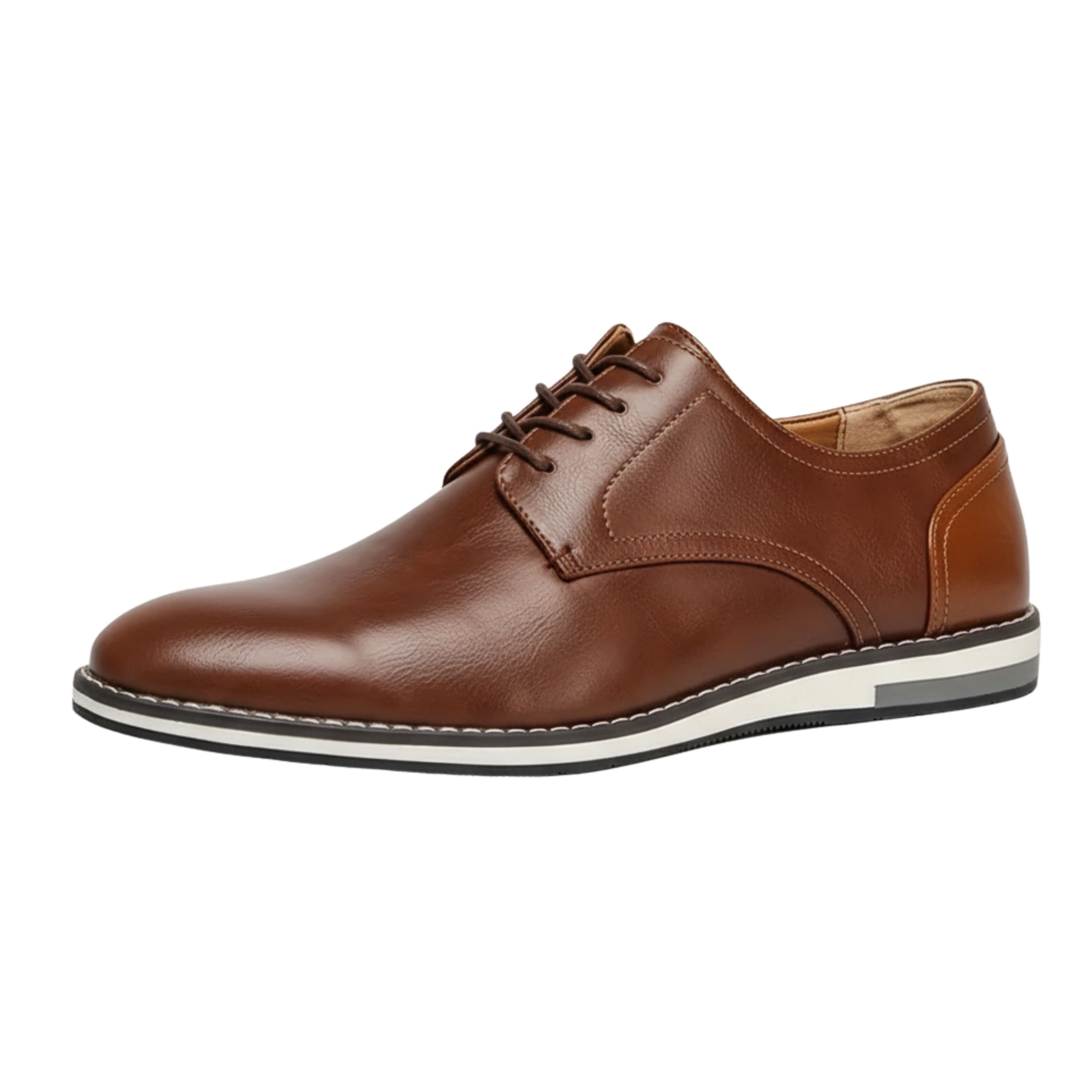 George | Chaussures à lacets marron pour hommes