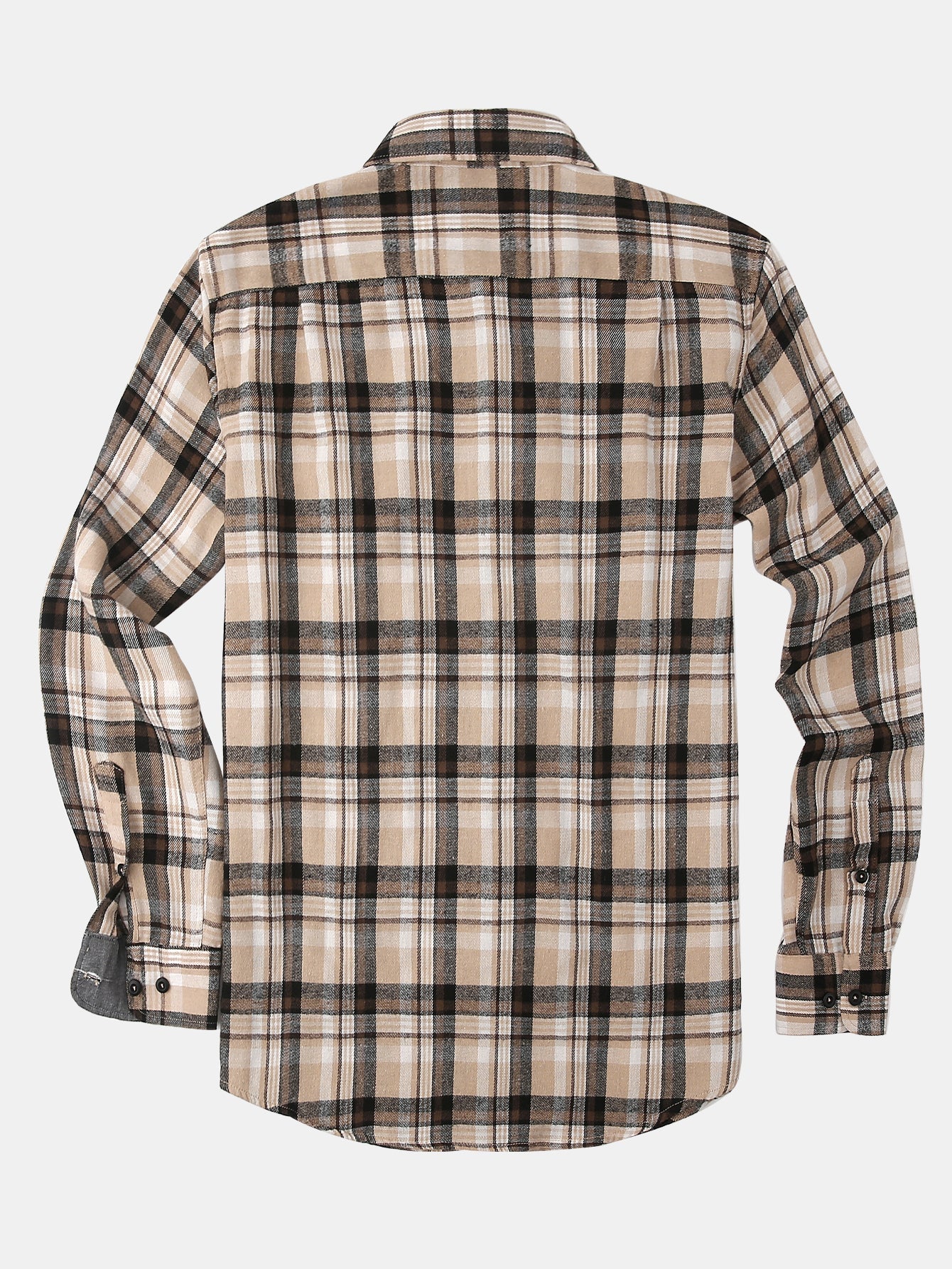 Chemise en flanelle à carreaux avec boutons