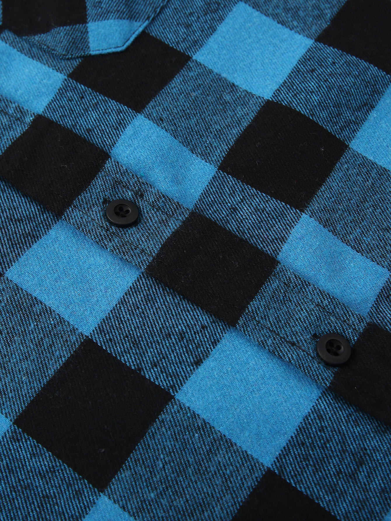 Chemise en flanelle à carreaux avec boutons