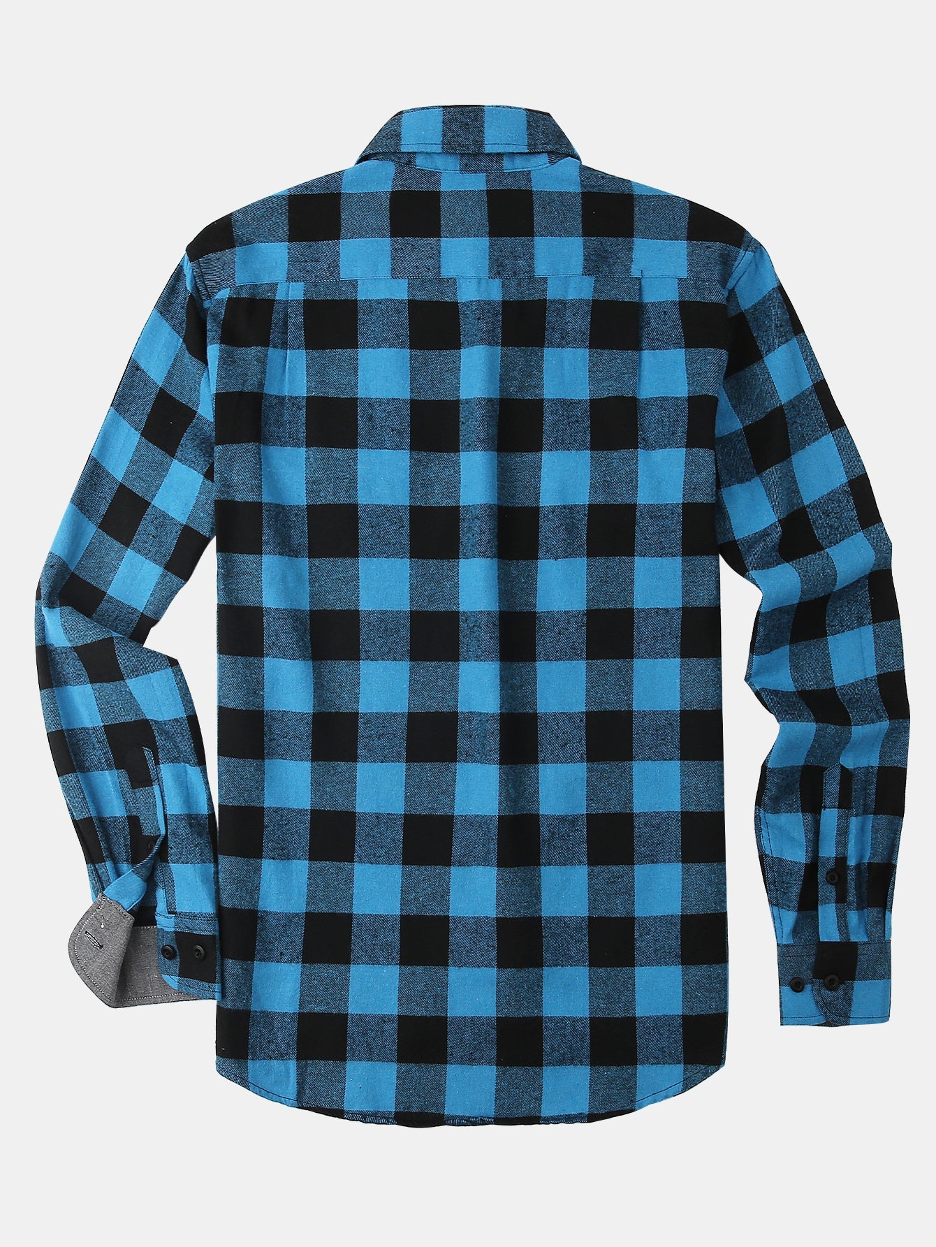 Chemise en flanelle à carreaux avec boutons