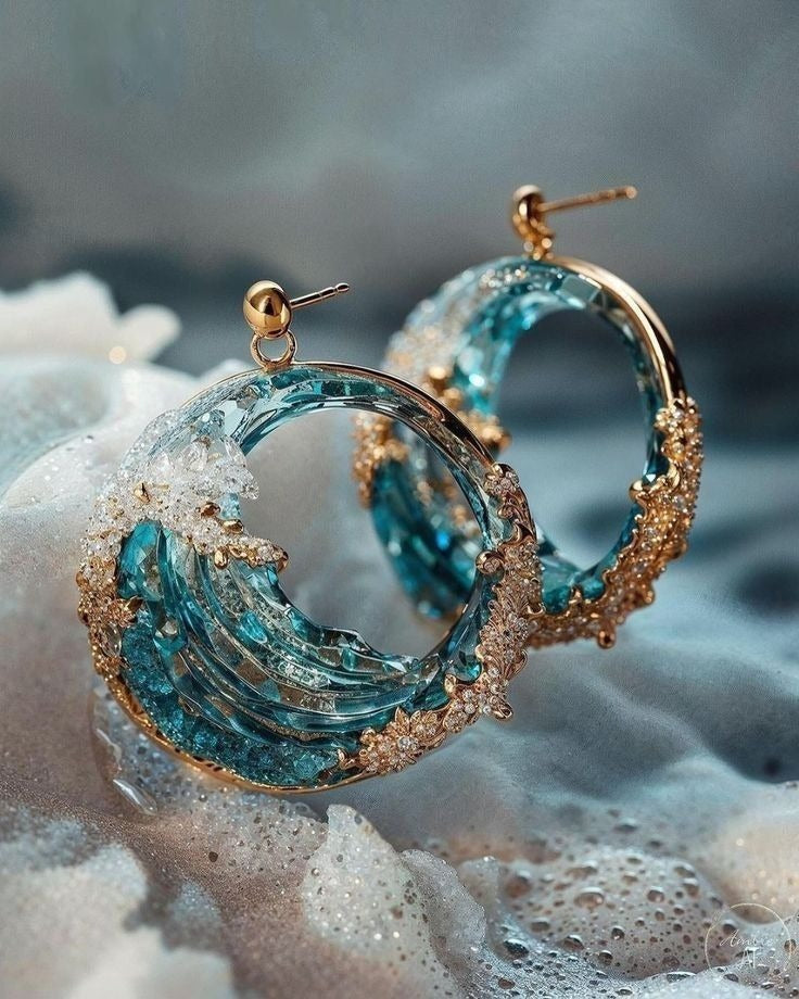 Vanessa | Boucles d'oreilles Mer Agitée