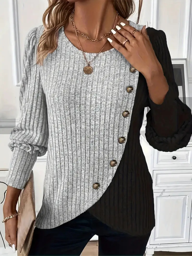 KAIA T-SHIRT TRICOTÉ À MANCHES LONGUES
