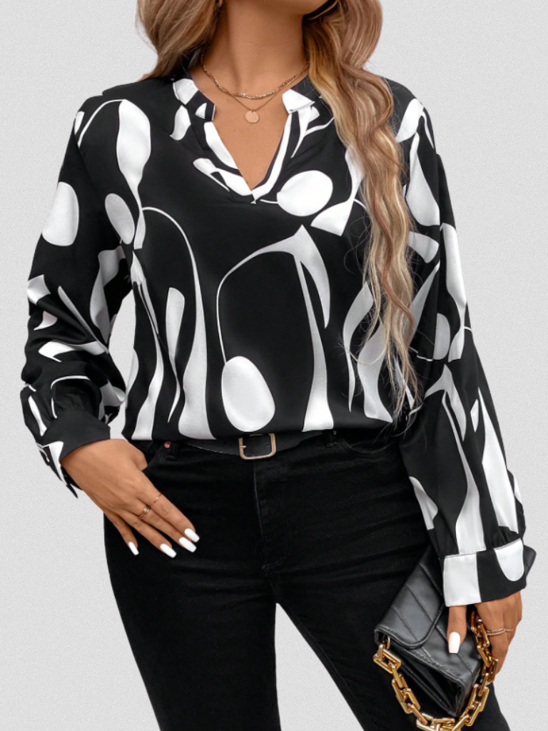 BLOUSE EN SATIN LOOK LYRA