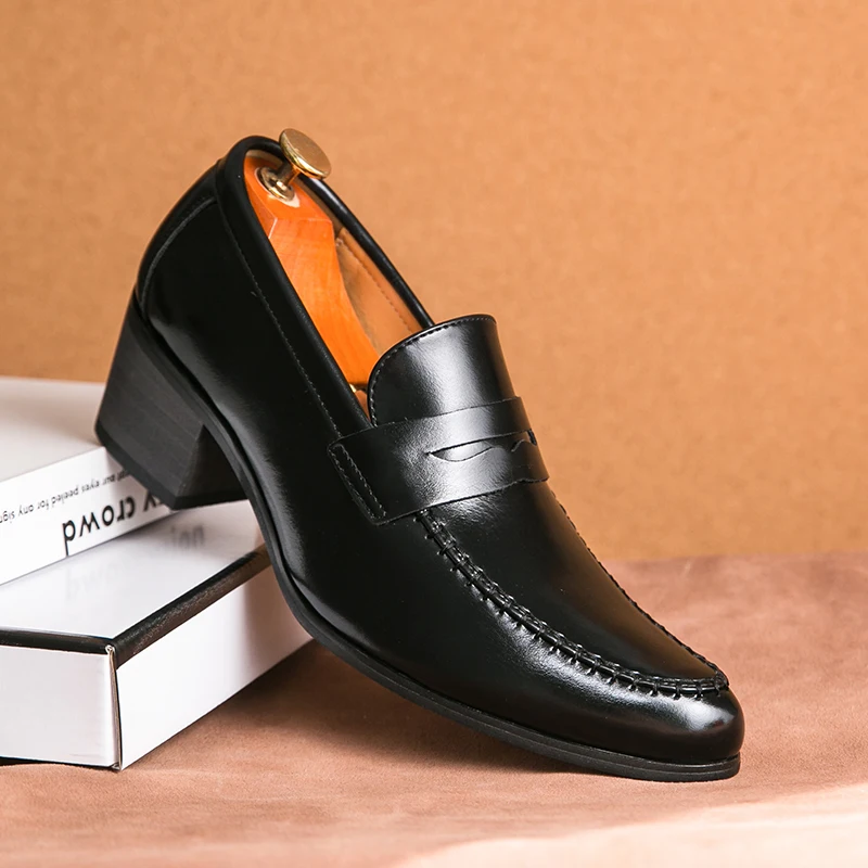 Firenze | Mocassins en Cuir avec Talon Large