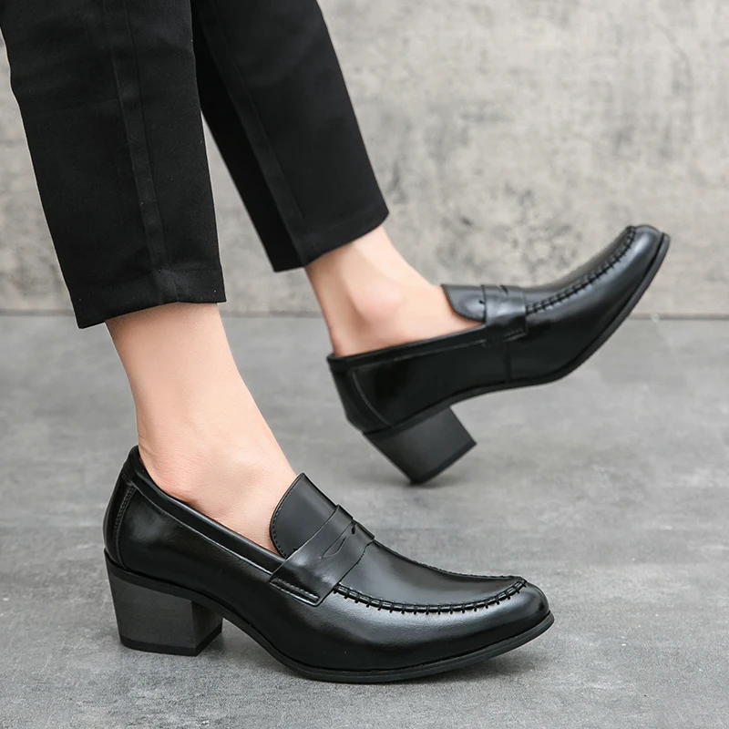 Firenze | Mocassins en Cuir avec Talon Large