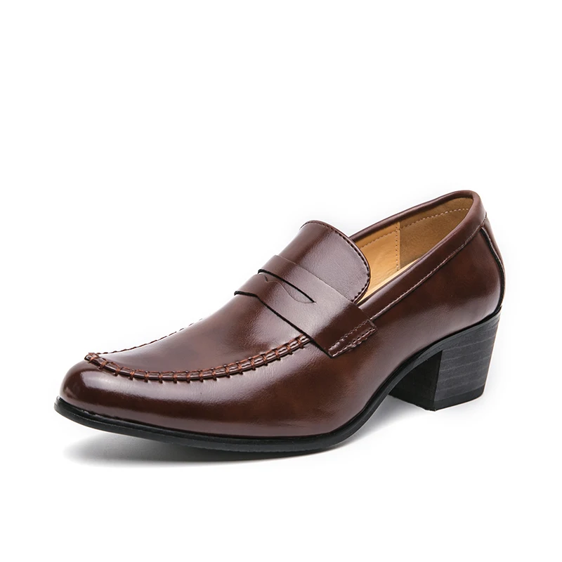 Firenze | Mocassins en Cuir avec Talon Large