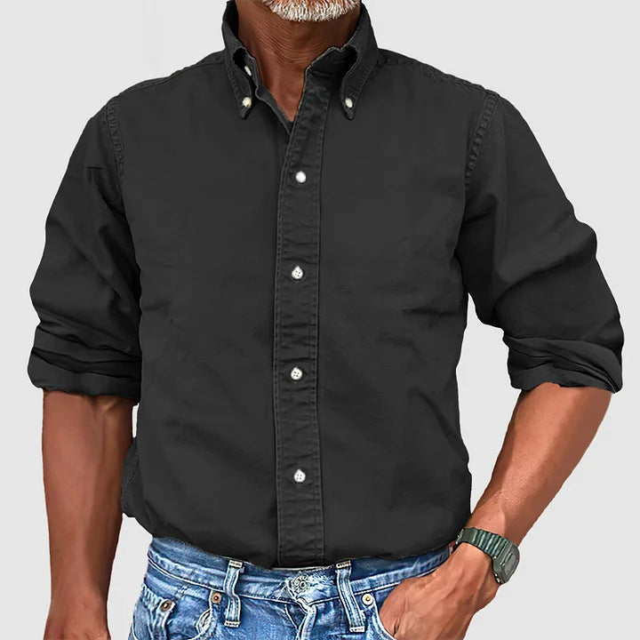 Chemise à Boutons Classique Décontractée pour Hommes au Style Intemporel