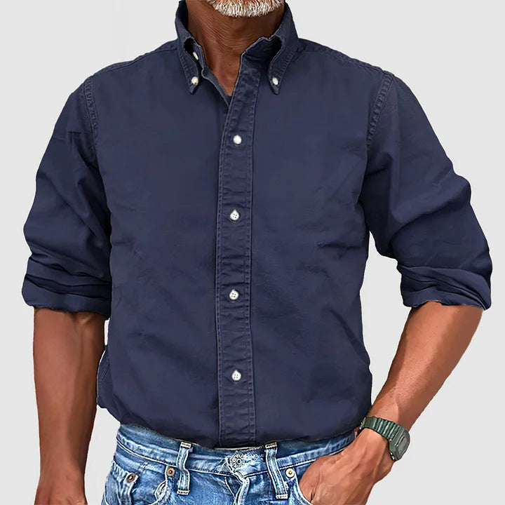 Chemise à Boutons Classique Décontractée pour Hommes au Style Intemporel