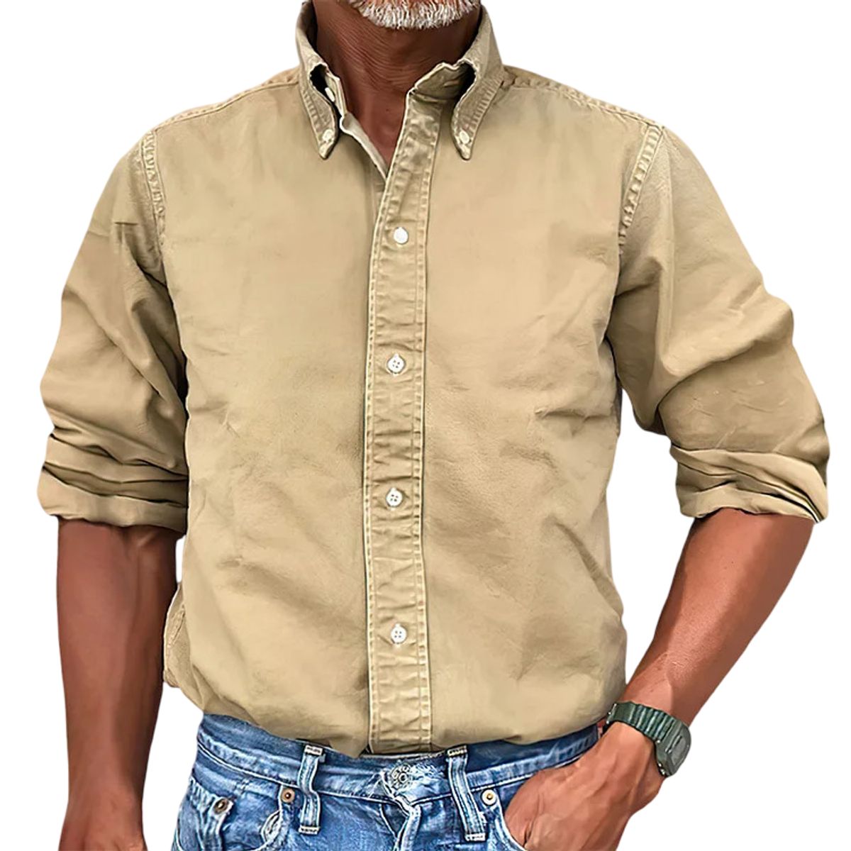 Chemise à Boutons Classique Décontractée pour Hommes au Style Intemporel