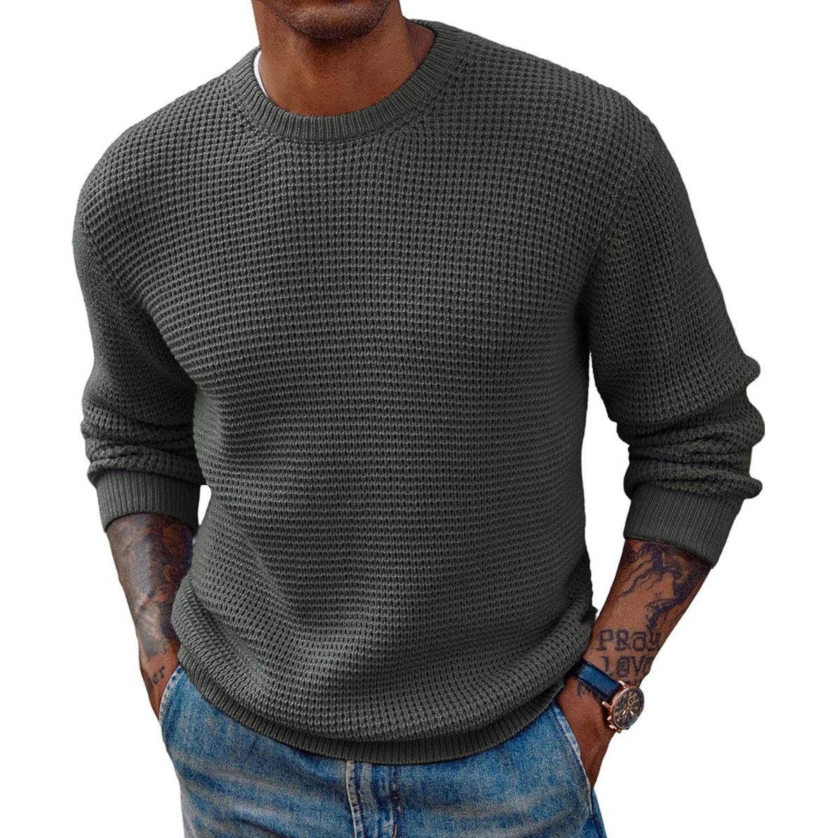 Pull classique en tricot pour hommes