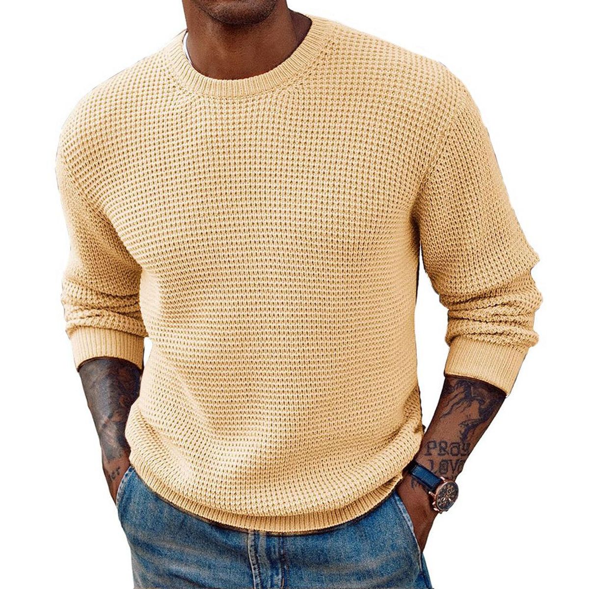 Pull classique en tricot pour hommes