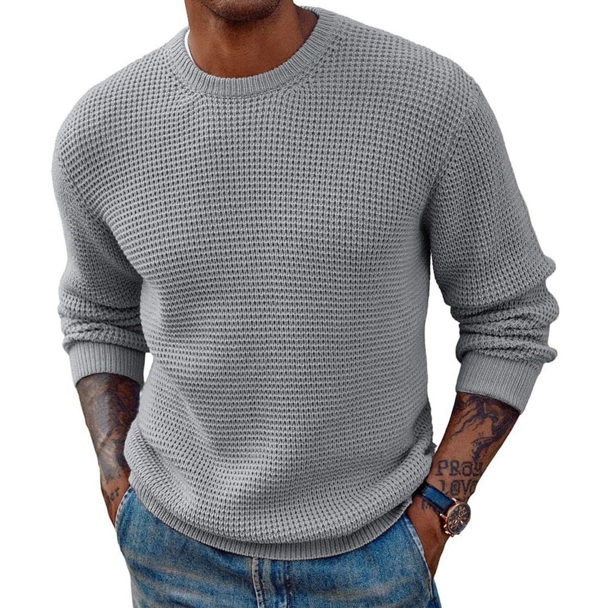 Pull classique en tricot pour hommes