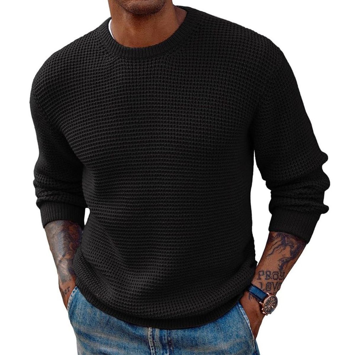Pull classique en tricot pour hommes