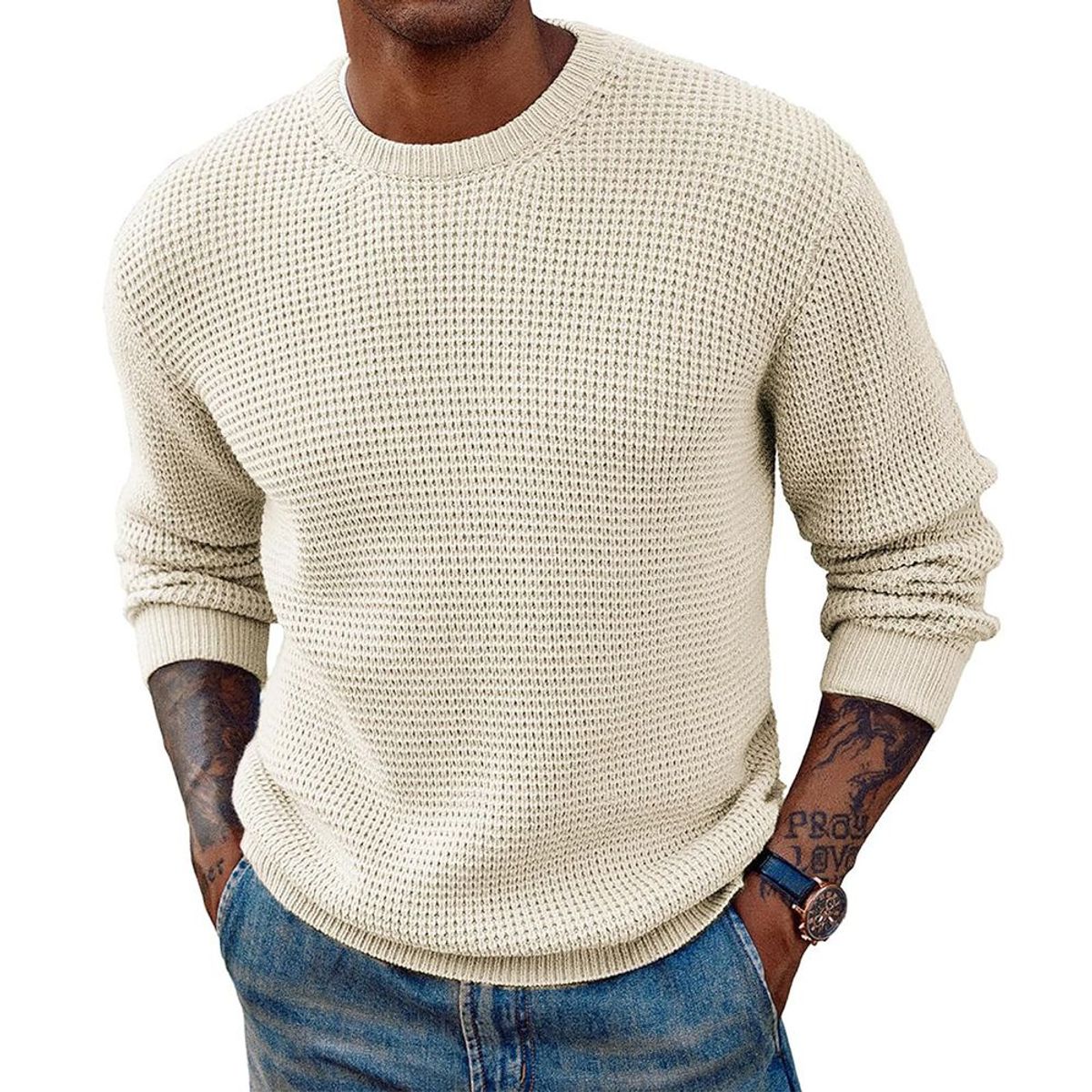 Pull classique en tricot pour hommes