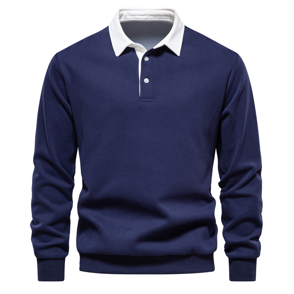 Pull Polo Côtelé Classique Ultime Confort pour Hommes