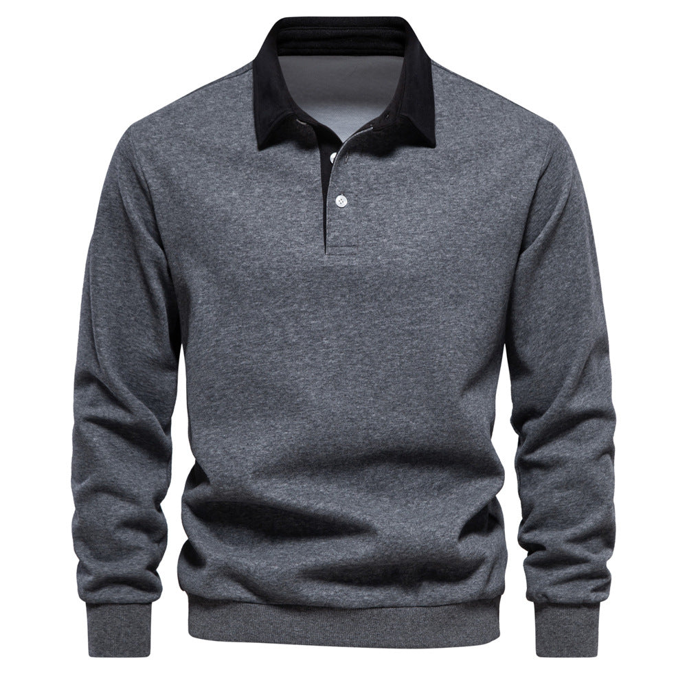 Pull Polo Côtelé Classique Ultime Confort pour Hommes