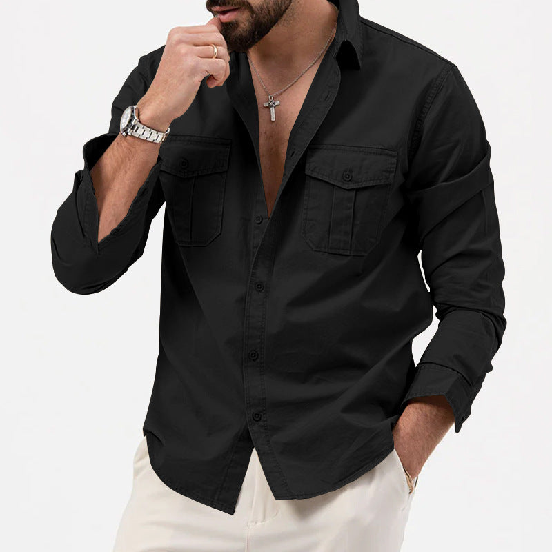 Chemise de Poche Utilitaire Classique pour Hommes
