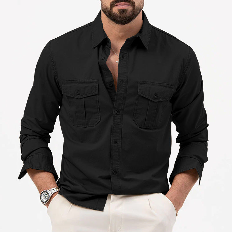 Chemise de Poche Utilitaire Classique pour Hommes