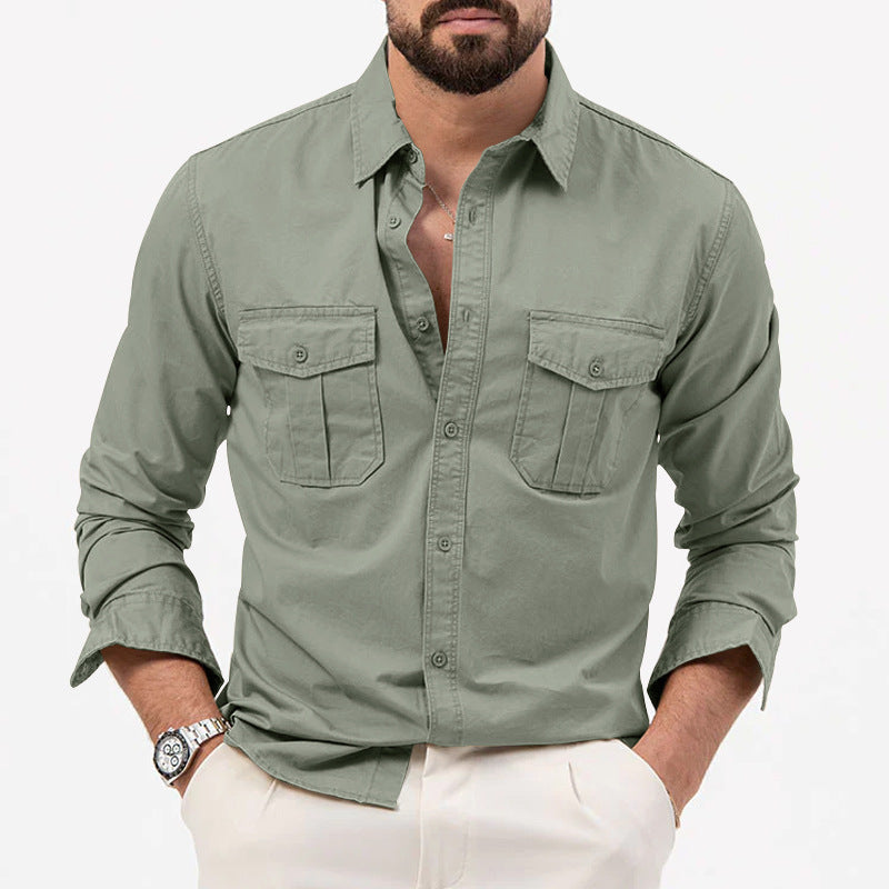 Chemise de Poche Utilitaire Classique pour Hommes