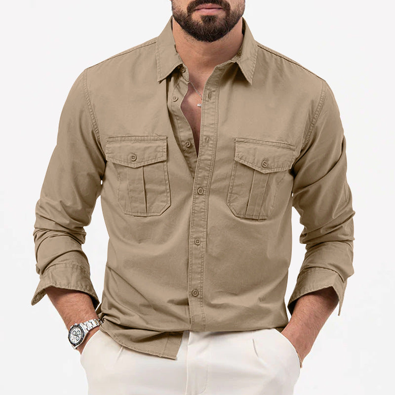 Chemise de Poche Utilitaire Classique pour Hommes