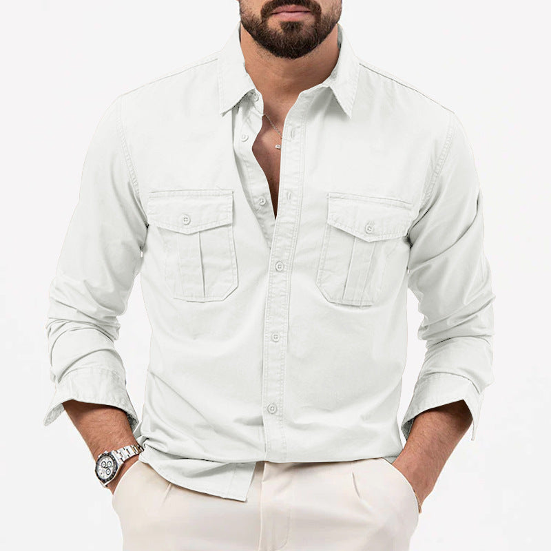 Chemise de Poche Utilitaire Classique pour Hommes