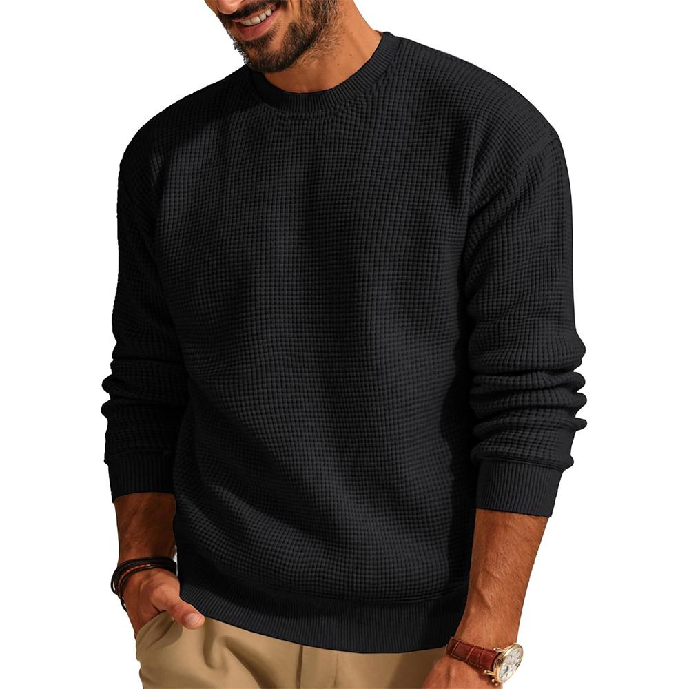 Pull col rond en maille premium pour hommes