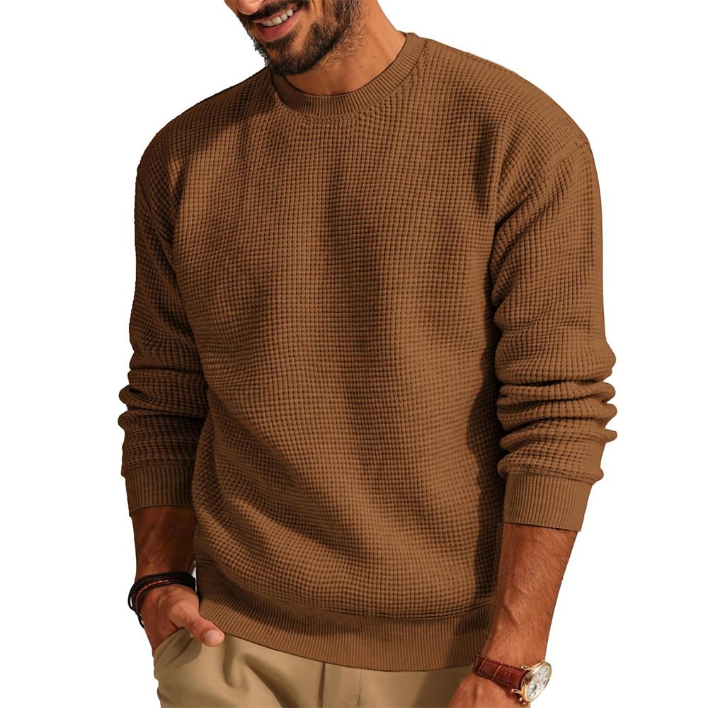 Pull col rond en maille premium pour hommes