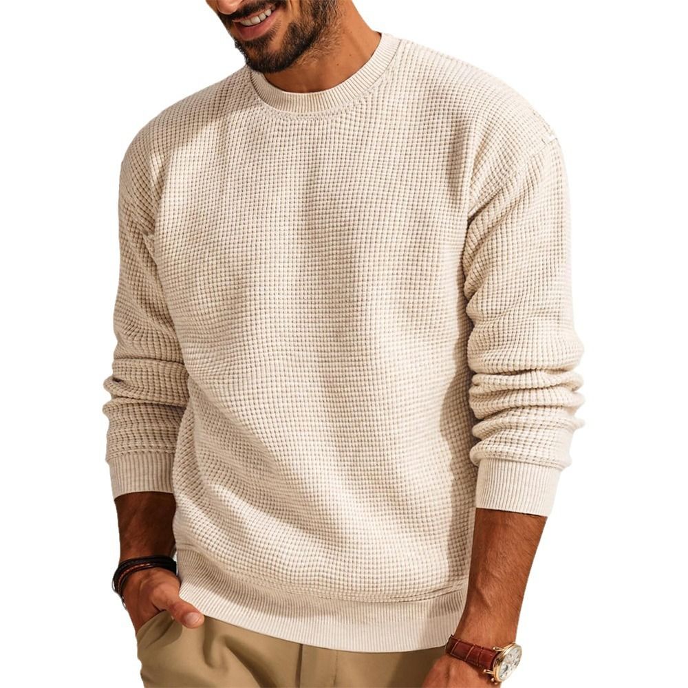 Pull col rond en maille premium pour hommes