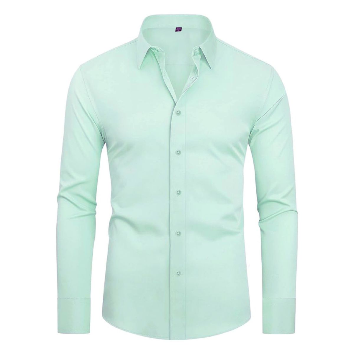 Chemise d'affaires stretch ajustée pour hommes