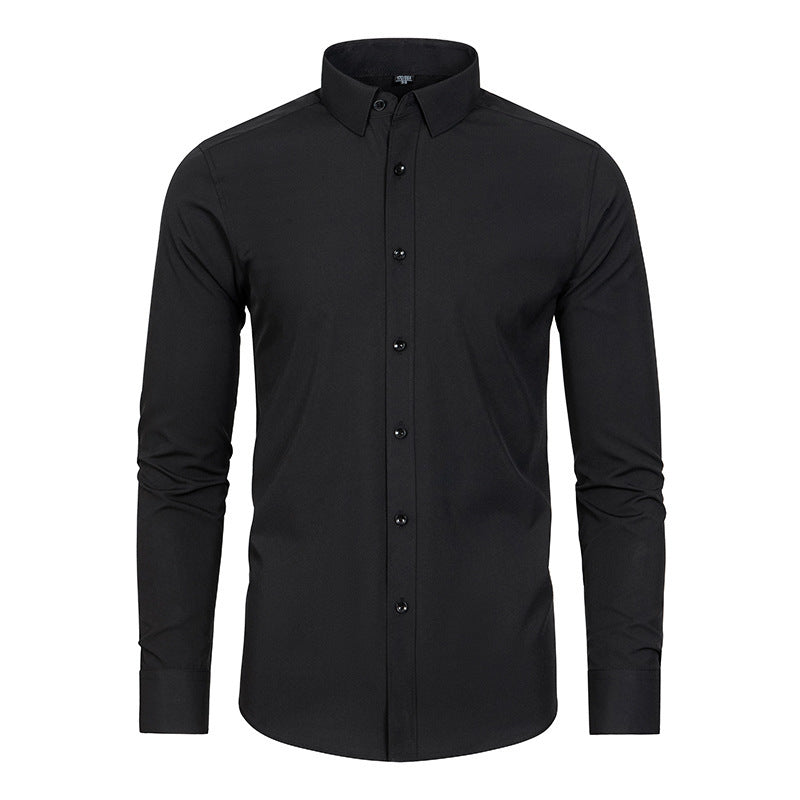 Chemise d'affaires stretch ajustée pour hommes