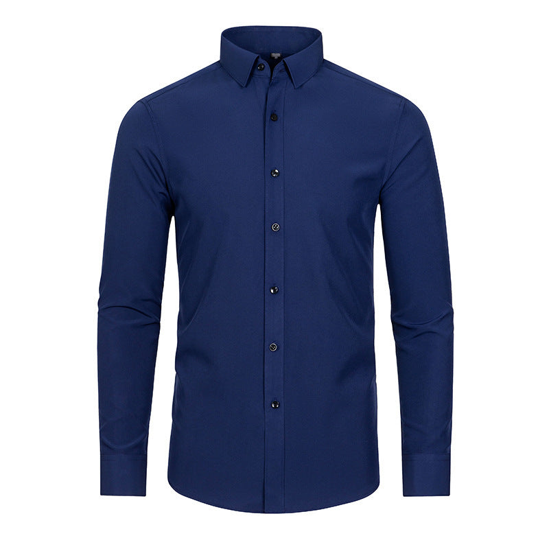 Chemise d'affaires stretch ajustée pour hommes