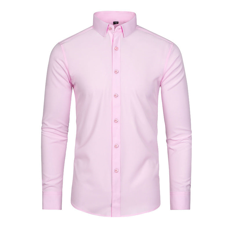 Chemise d'affaires stretch ajustée pour hommes