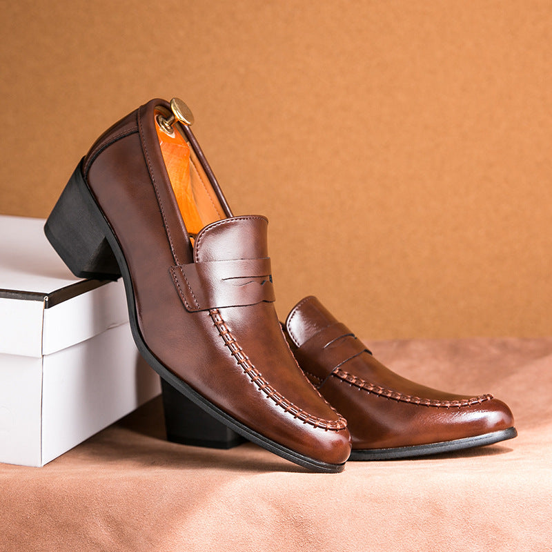 Firenze | Mocassins en Cuir avec Talon Large