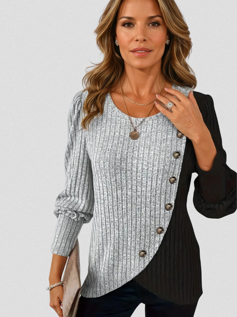 KAIA T-SHIRT TRICOTÉ À MANCHES LONGUES