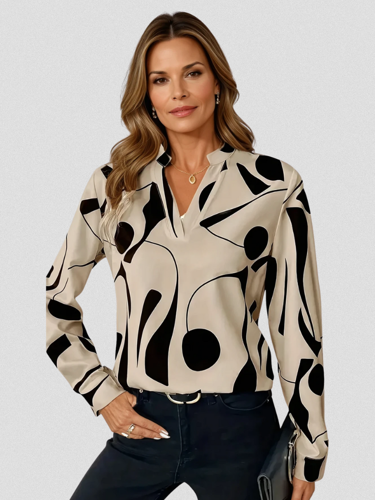 BLOUSE EN SATIN LOOK LYRA