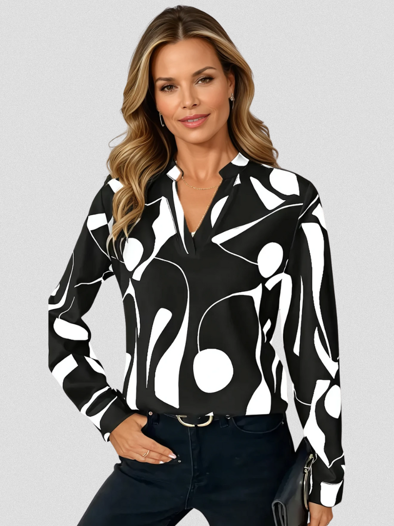 BLOUSE EN SATIN LOOK LYRA