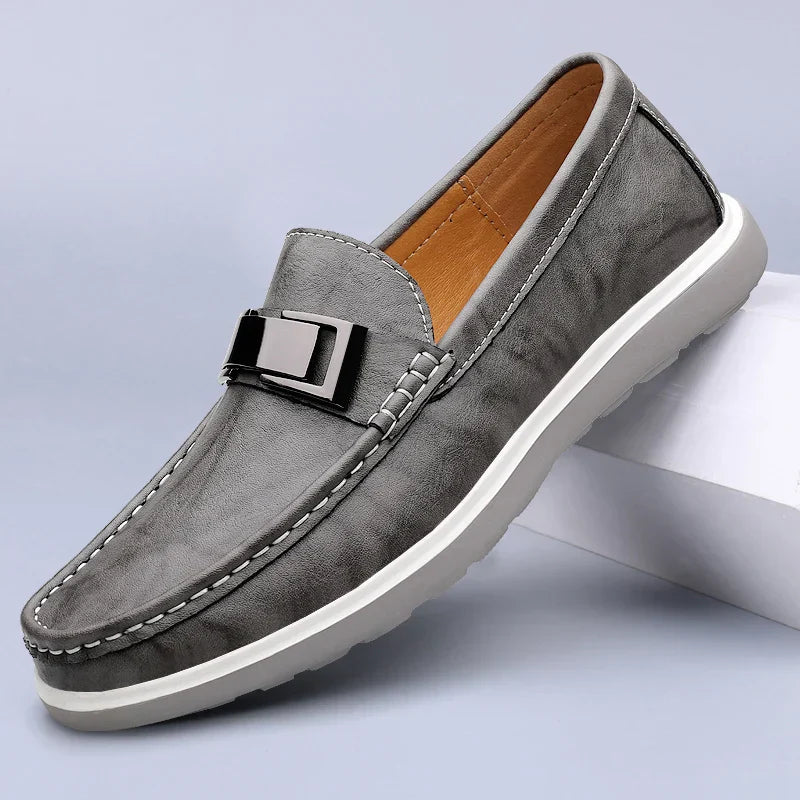 Mocassins en cuir véritable Ruco
