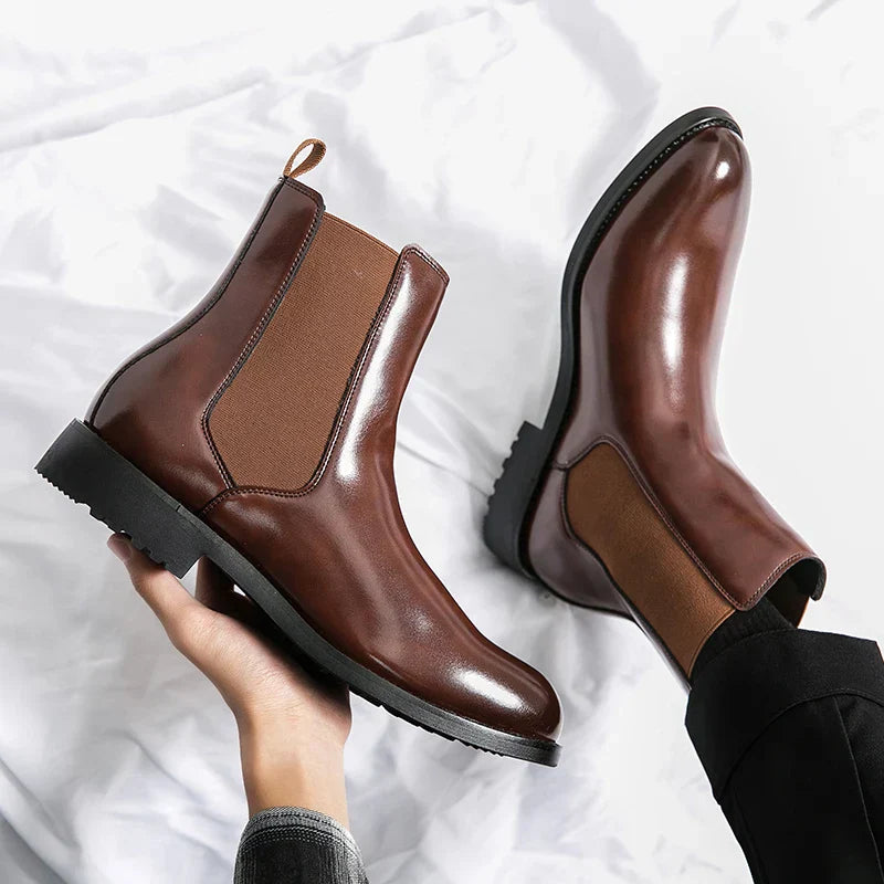 Bottes en cuir véritable Stride