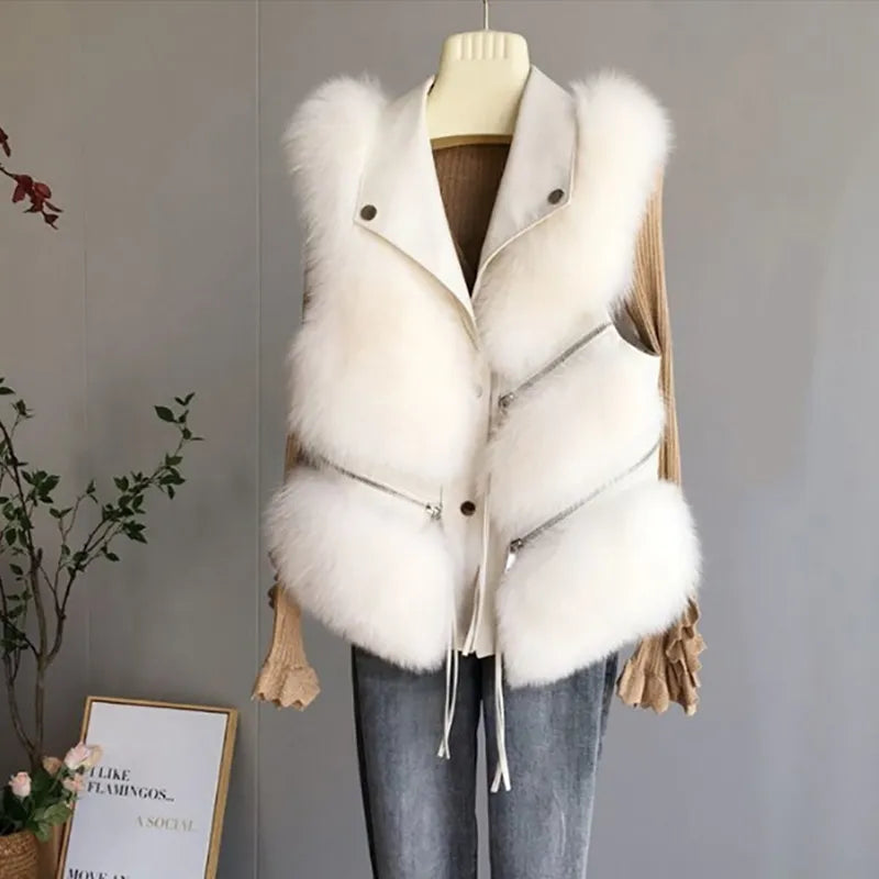Gilet en Fourrure Fluffy