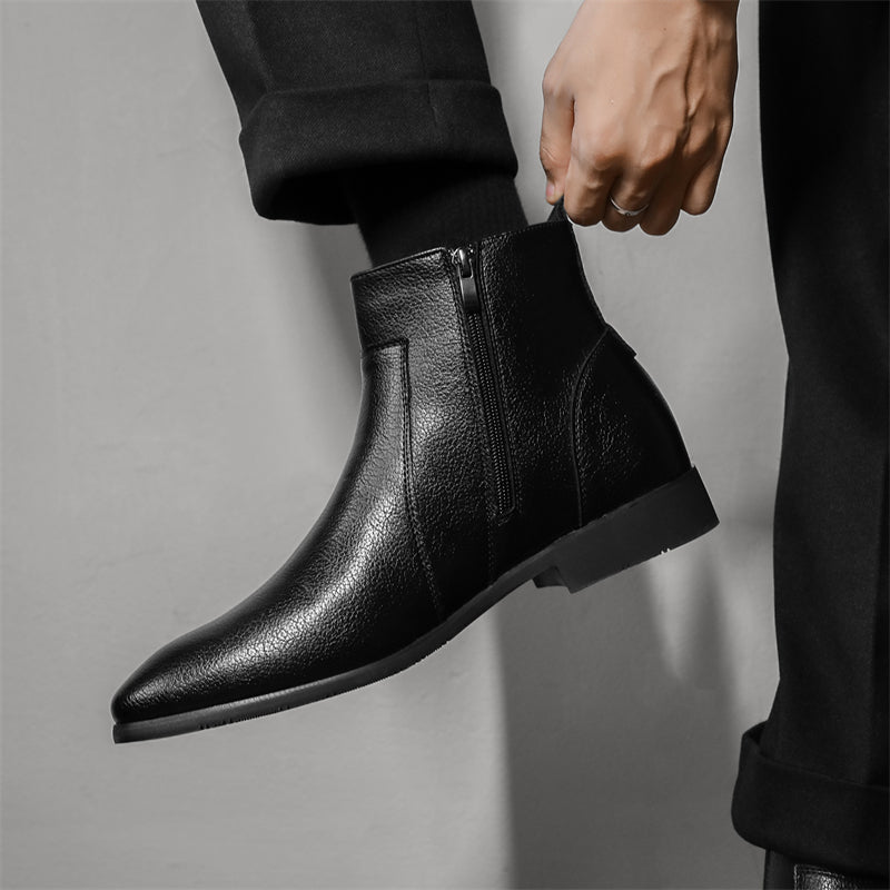 Bottes en cuir véritable Mavren