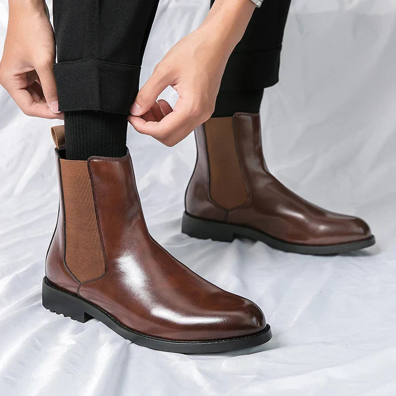 Bottes en cuir véritable Stride