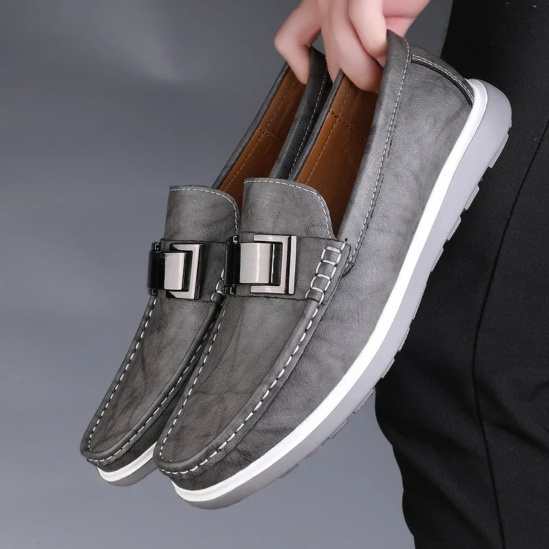 Mocassins en cuir véritable Ruco