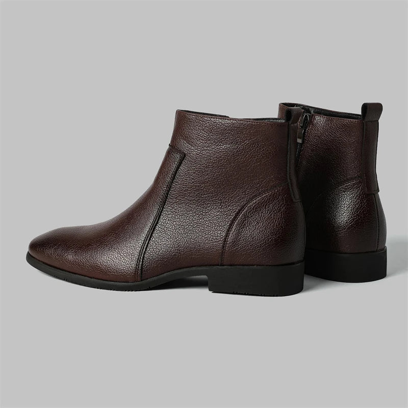 Bottes en cuir véritable Mavren
