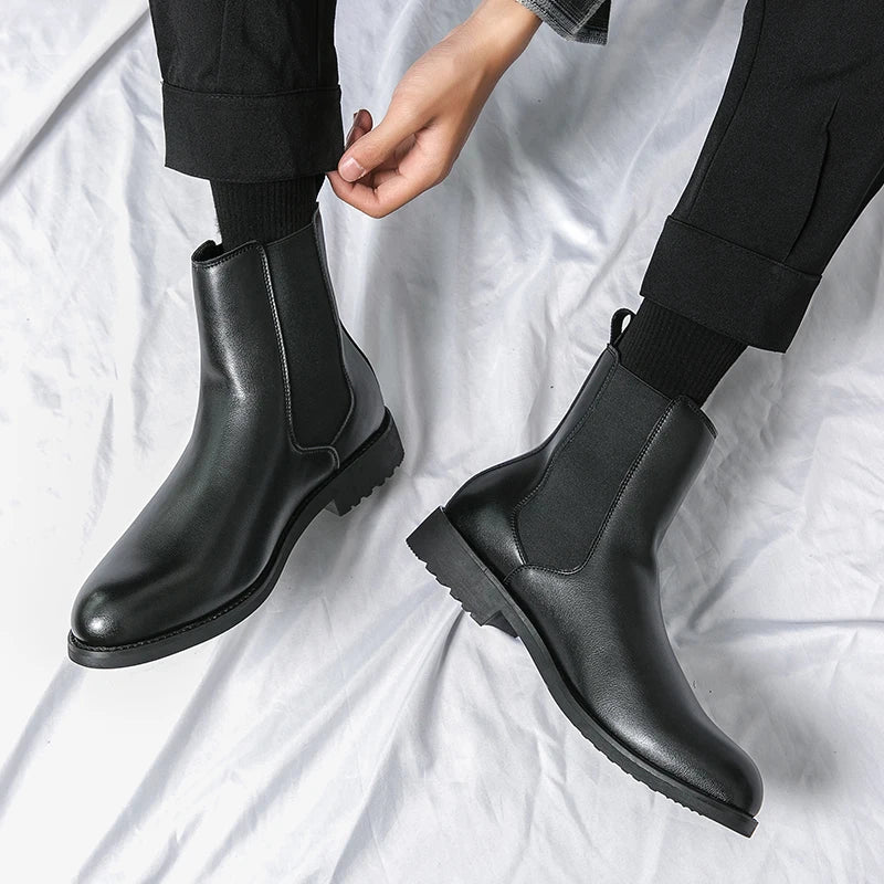 Bottes en cuir véritable Stride