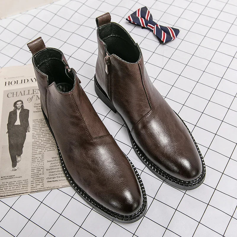 Bottes en Cuir Véritable Rufus